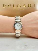 Bvlgari-Lvcea-Rose-Gold-Watch-Steel-Diamonds-MOP-Dial-Front