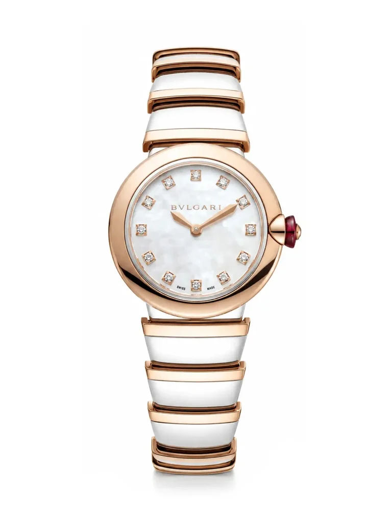 Bvlgari-Lvcea-Rose-Gold-Watch-Steel-Diamonds-MOP-Dial-Quartz