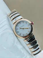 Bvlgari-Lvcea-Rose-Gold-Watch-Steel-Diamonds-Mother-Of-Pearl