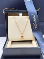 Chopard-Happy-Diamonds-Ladies-Necklace-18k-Yellow-Gold-Front