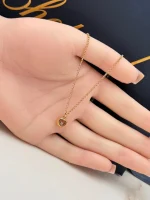 Chopard-Happy-Diamonds-Ladies-Necklace-18k-Yellow-Gold-Minimal