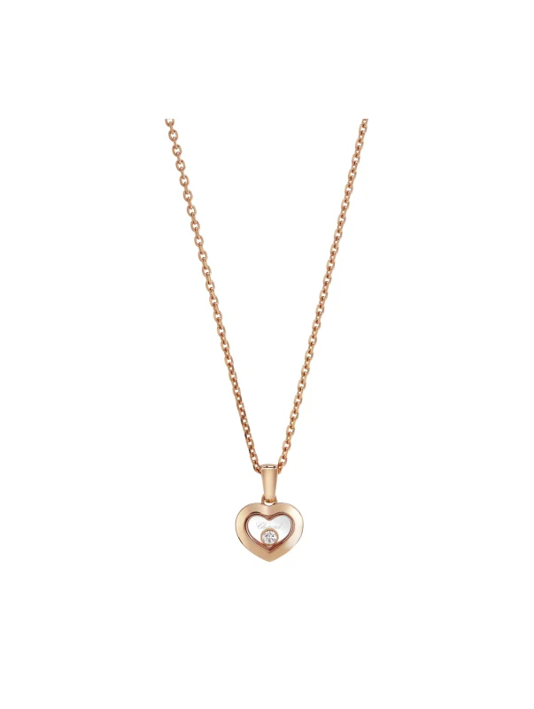 Chopard-Happy-Diamonds-Ladies-Necklace-18k-Yellow-Gold-One-Diamond