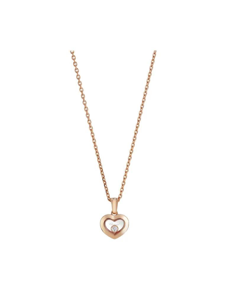Chopard-Happy-Diamonds-Ladies-Necklace-18k-Yellow-Gold-One-Diamond