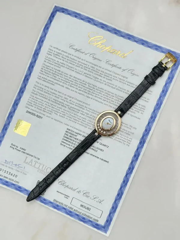 Chopard-Happy-Diamonds-Oval-Watch-204305-5201-Rose-Gold-Certificate