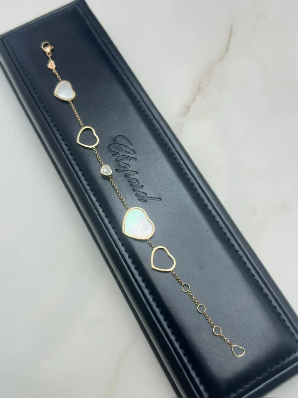 Chopard-Happy-Hearts-Bracelet-857482-5031-Ethical-Rose-Gold-Mother-Of-Pearl
