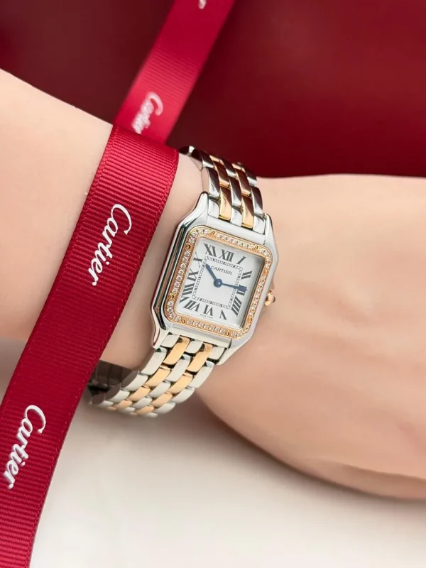 Panthere-De-Cartier-Watch-W3PN0007-Diamonds-18k-Rose-Gold-Stainless-Steel