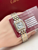 Panthere-De-Cartier-Watch-W3PN0007-Diamonds-18k-Rose-Gold-Steel-Guarantee-Card