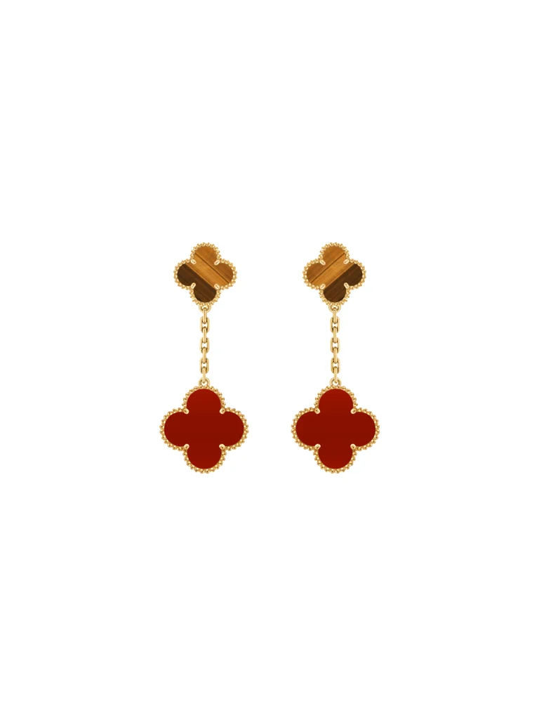 Van-Cleef-Arpels-Magic-Alhambra-Earrings-2-Motifs-18k-Yellow-Gold-Carnelian-Tiger-Eye