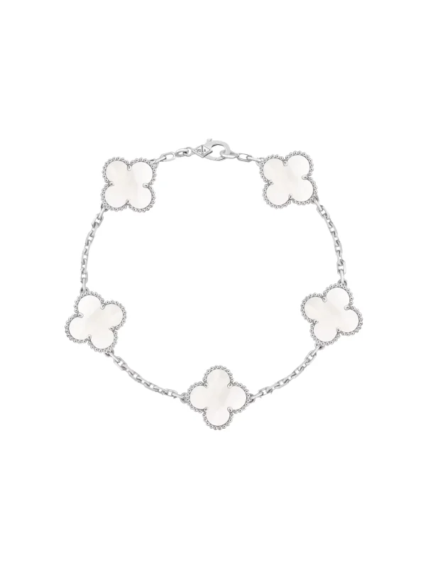 Van-Cleef-Arpels-Vintage-Alhambra-Bracelet-5-Motifs-VCARF48400-18k-White-Gold-MOP-19