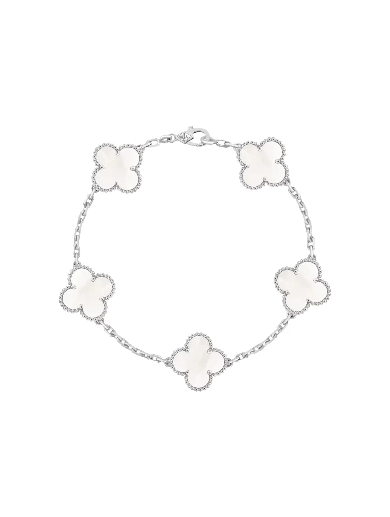 Van-Cleef-Arpels-Vintage-Alhambra-Bracelet-5-Motifs-VCARF48400-18k-White-Gold-MOP-19
