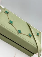Van-Cleef-Arpels-Vintage-Alhambra-Yellow-Gold-Bracelet-5-Motifs-Malachite-19