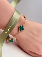 Van-Cleef-Arpels-Vintage-Alhambra-Yellow-Gold-Bracelet-VCARL80900-5-Motifs-Authentic