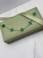 Van-Cleef-Arpels-Vintage-Alhambra-Yellow-Gold-Bracelet-VCARL80900-Malachite-19