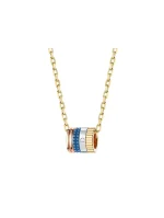 Boucheron-Quatre-Blue-Edition-Mini-Ring-Pendant-Yellow-Rose-White-Gold-Blue-Ceramic-Diamond