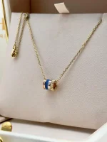 Boucheron-Quatre-Blue-Edition-Mini-Ring-Pendant-Yellow-Rose-White-Gold-Blue-Ceramic-JPN00635