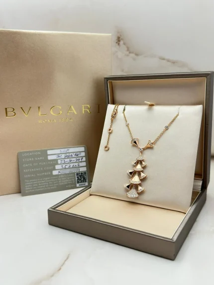 Bvlgari-Divas-Dream-Necklace-352607-18k-Rose-Gold-Diamonds-Authentic