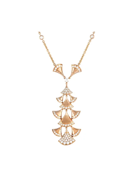 Bvlgari-Divas-Dream-Necklace-352607-18k-Rose-Gold-Diamonds-Rare-Model-40-42