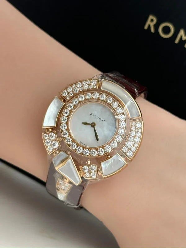 Bvlgari-Serpenti-Incantati-Watch-102872-18k-Rose-Gold-White-MOP-Dial-Quartz