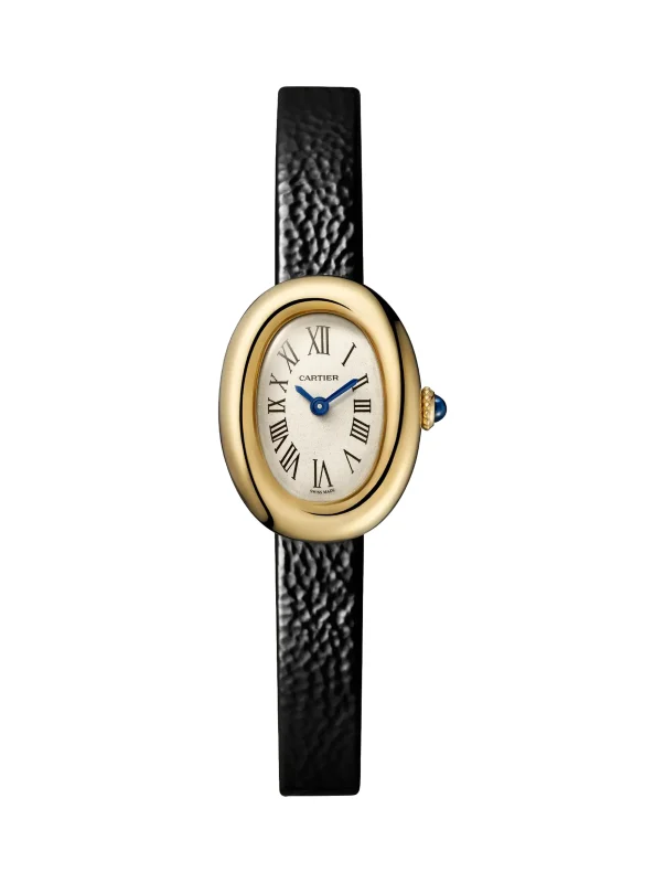 Cartier-Baignoire-Mini-Watch-WGBA0041-18k-Yellow-Gold-Quartz-Silver-Dial-Leather