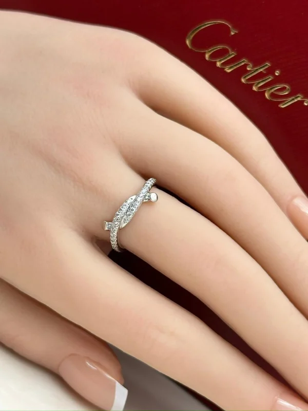 Cartier-Entrelaces-Diamond-Ring-18k-White-Gold