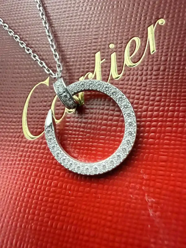 Cartier-Juste-Un-Clou-Diamond-Necklace-18k-White-Gold-Near