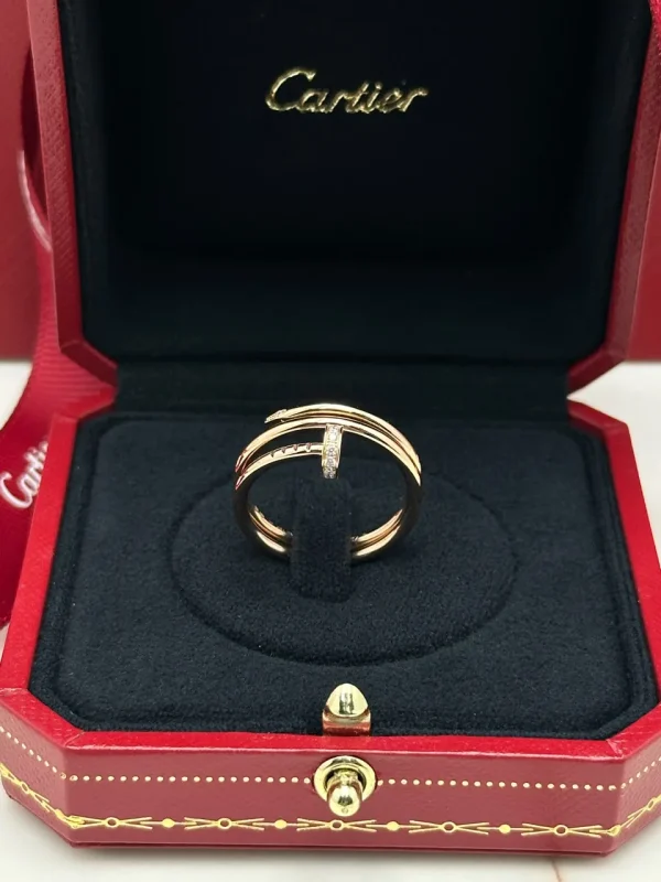 Cartier-Juste-Un-Clou-Double-Ring-CRB4210855-18k-Rose-Gold-Front