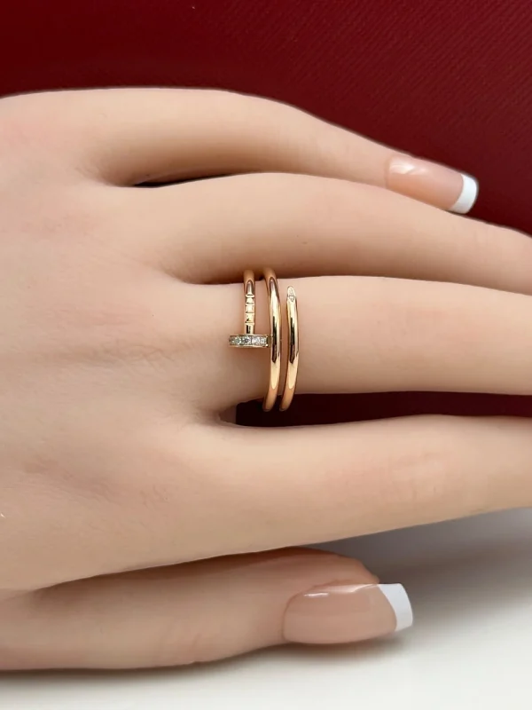 Cartier-Juste-Un-Clou-Double-Ring-CRB4210855-Diamonds