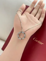 Cartier-Love-Pendant-Pave-Diamonds-B7058000-Hand-White-Gold