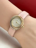 Cartier-Trinity-Ladies-Watch-WG200246-18k-Yellow-Rose-White-Gold-Dial-Diamonds-Pink-Leather