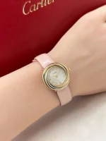 Cartier-Trinity-Ladies-Watch-WG200246-18k-Yellow-Rose-White-Gold-Quartz-Leather