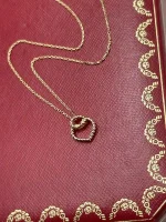 Cartier-Twisted-Heart-Ladies-Necklace-Pink-Gold-42