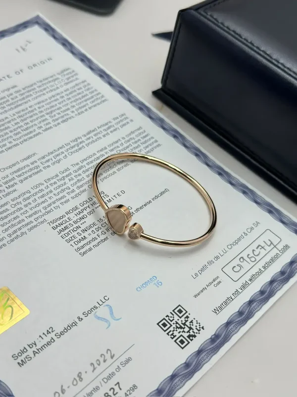 Chopard-Happy-Hearts-Bangle-85A007-5021-18k-Rose-Gold-Authentic