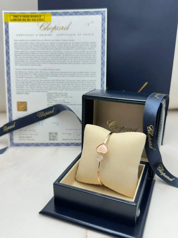 Chopard-Happy-Hearts-Bangle-85A007-5021-18k-Rose-Gold-Certificate