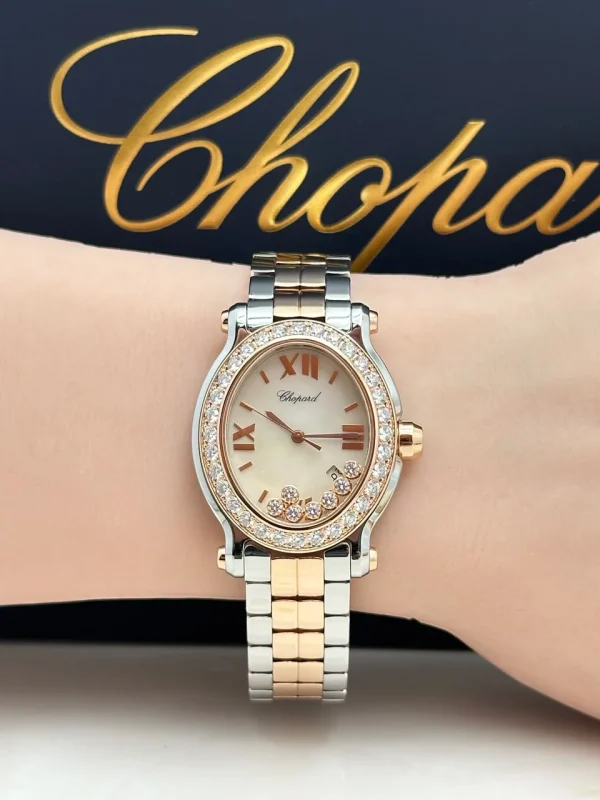 Chopard-Happy-Sport-Oval-Watch-278546-6004-18k-Rose-Gold-Steel-Quartz