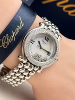 Chopard-Happy-Sport-Steel-Watch-Diamonds-White-Dial-Near