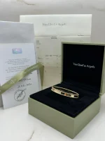 Van-Cleef-Arpels-Perlee-Signature-Bracelet-VCARP3K600-18k-Yellow-Gold-Medium-Authentic
