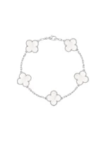 Van-Cleef-Arpels-Vintage-Alhambra-5-Motifs-Bracelet-18k-White-Gold-MOP-VCARF48400