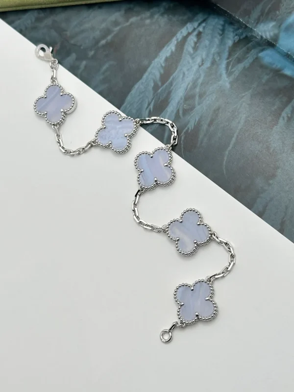 Van-Cleef-Arpels-Vintage-Alhambra-Bracelet-VCARD34700-White-Gold-Chalcedony-Up