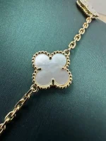 Van-Cleef-Arpels-Vintage-Alhambra-Necklace-10-Motifs-18k-Yellow-Gold-White-MOP-Near