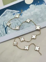 Van-Cleef-Arpels-Vintage-Alhambra-Necklace-10-Motifs-18k-Yellow-Gold-White-MOP-Up