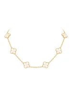 Van-Cleef-Arpels-Vintage-Alhambra-Necklace-10-Motifs-18k-Yellow-Gold-White-MOP-VCARA42800