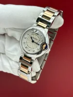 Ballon-Bleu-De-Cartier-Watch-Rose-Gold-Stainless-Steel-Silvered-Dial-Diamonds-Side