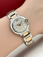 Ballon-Bleu-De-Cartier-Watch-Rose-Gold-Stainless-Steel-Silvered-Dial-Small-Model