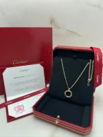 Cartier-Trinity-Medium-Model-Pendant-B7224814-18k-Yellow-Rose-White-Gold-Certificate