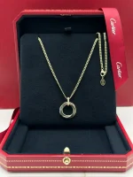 Cartier-Trinity-Medium-Model-Pendant-B7224814-18k-Yellow-Rose-White-Gold-Front-Box