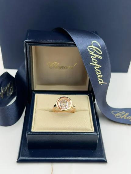 Chopard Happy Spirit Ladies Ring 828230-9008 front view in original box