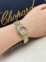 Chopard-Happy-Sport-Ladies-Watch-18k-Yellow-Gold-Steel-Quartz-Hand