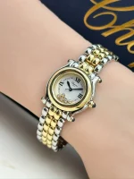Chopard-Happy-Sport-Ladies-Watch-18k-Yellow-Gold-Steel-Quartz-Side