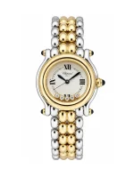 Chopard-Happy-Sport-Ladies-Watch-18k-Yellow-Gold-Steel-Quartz-Small-Model