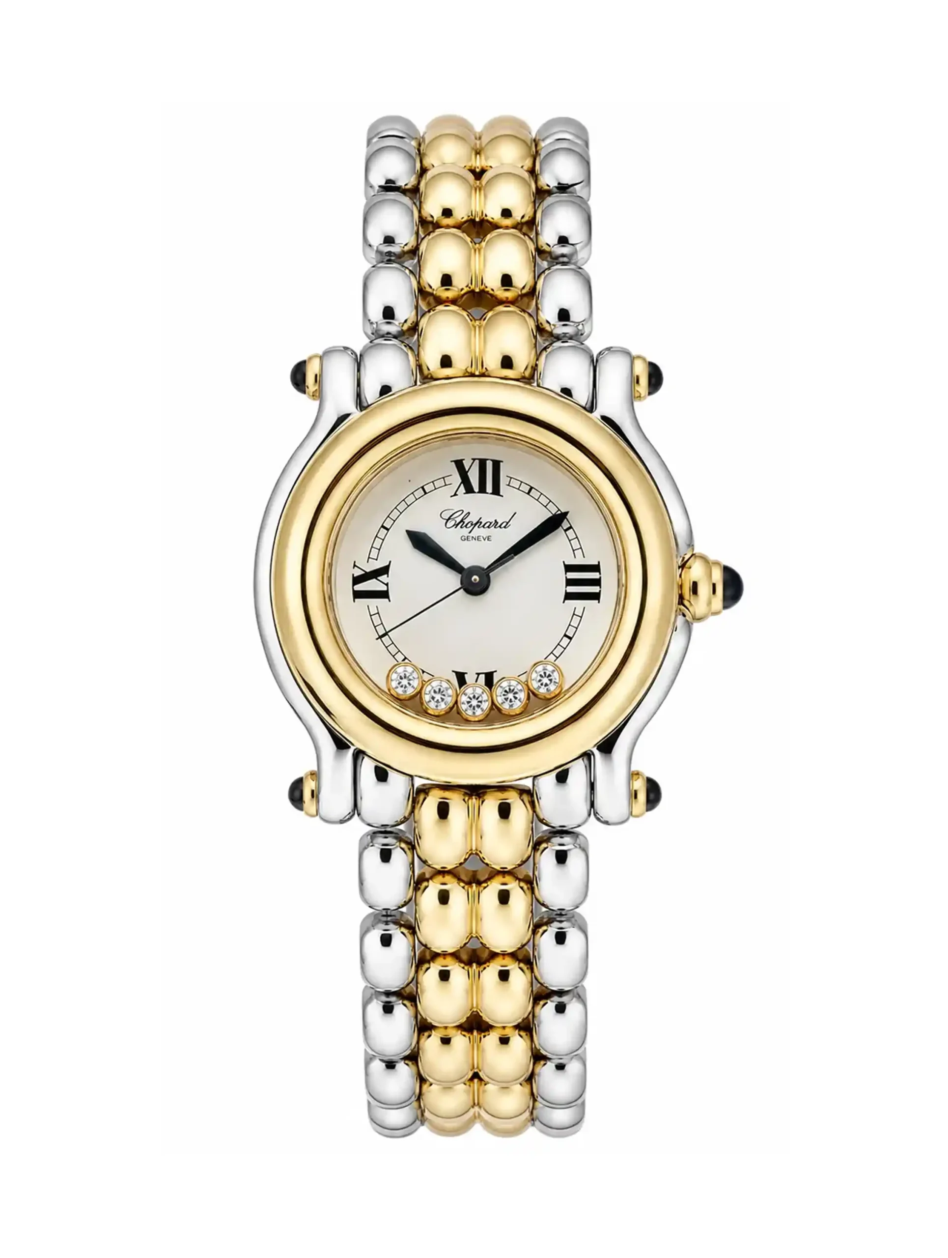 Chopard-Happy-Sport-Ladies-Watch-18k-Yellow-Gold-Steel-Quartz-Small-Model Chopard-Happy-Sport-Ladies-Watch-18k-Yellow-Gold-Steel-Quartz-Small-Model